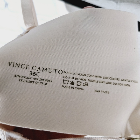 VINCE CAMUTO | nude cream wireless bra - Picture 4 of 4